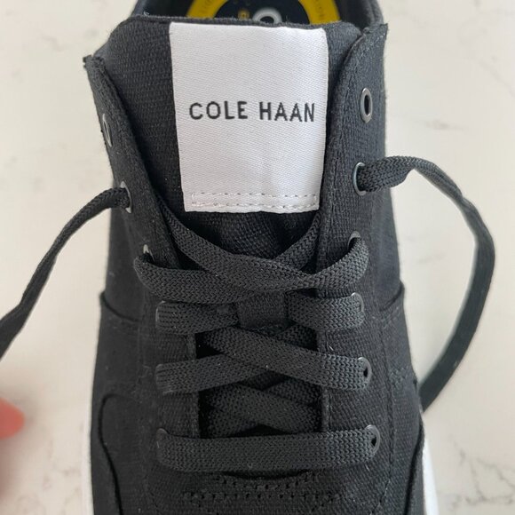 Cole Haan Grand 360 Pro Rally Canvas Court Lo Cut Sneakers Blk Optic Wht 8.5 - Picture 11 of 13